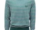 Fred Perry 1896T Maglione Bimbo Cotone Verde/Bianco/Azzurro Sweater Kid [12 Years]