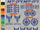 Kit Adesivi Stickers moto MT-07 MT07-22 Pezzi- Scegli Colore cod.1075 (049 BLU ROYAL)
