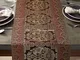 DK Homewares Tradizionale Tavolo Arredamento 60 X 16 Runner da Tavolo Broccato Jacquard El...