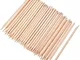 100 Pezzi Bastoncini di Legno Arancio per Unghie Cuticola Bastone per Spingi Remover Manic...