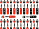RUNCCI-YUN 52 pcs,Spina a banana da 4 mm|4 mm Connettore Audio |4 mm Connettore Altoparlan...