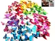 iwobi 72 pezzi Farfalla Adesivi Murali,Vari Colori Adesive da Parete 3D Decorazione Casa S...