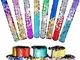 12 Packs Bracciali con Sirena Originale con Fodera in Velluto,Paillettes Bracciale Slap,Br...