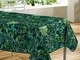 Tovaglia rettangolare in PVC, 140 x 240 cm, con stampa sottolegno, colore: verde