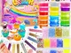 DIY Fluffly Slime Kit Set, per Fai da Te Creativo Ragazzi Giocattoli con 18 colori di Crys...