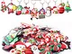 40pcs Natale Portachiavi Babbo Albero di Natale Pupazzo di Neve Regalini Pensierini Bombon...