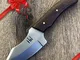 Hobby Hut HH-904 | Coltello da Caccia in Acciaio Inox 420C da 7,5 Pollici | Manico in Legn...