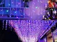 Luci LED per tende con ghiacciolo, LONJY 96 LED 13FT 8 modalità Fata natalizia Fata colleg...