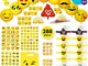 285 Emoji Smiley Assortimenti di Giocattoli di Sacchetto - Bambini Bomboniere Regali, Rega...