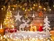 KateHome PHOTOSTUDIOS Fotografia di Natale Sfondo 3x2m Retro parete di legno sfondo Glitte...