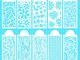 Stencil Di Pizzo Per Torta 10 Pezzi Set Stencil Cake Pizzo Di Plastica Torta Plastica Tapp...