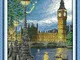 Benway - Punto croce con motivo Torre di Londra, 55 quadretti, 35 x 42 cm