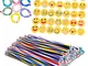36 pezzi Matita Flessibile Morbide e 36 pezzi Emoji Gomme Regali Divertenti per i Riempiti...