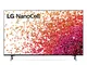 LG NanoCell 43NANO756PR Smart TV 4K LED Ultra HD 43” 2021 con Processore Quad Core 4K, Wi-...