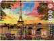 Educa - Puzzle da 3000 pezzi per adulti | Tramonto a Pariggi. Misura: 120 x 85 cm. Include...