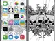 Royal Adesivo RS.133655 Adesivo per iPhone 7, Three Skulls with Wings