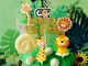 JeVenis Set di 10 Toppers torta animali giungla Safari Prese decorazioni animali torta giu...