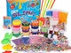 Joyjoz Slime DIY Kit Fluffy Giocattoli, 12 Slime Argilla Cristallo + 3 Slime Frutta Colora...