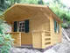 ITALFROM Box Casette di Legno Casetta da Giardino in Legno d'Abete34mm mq10,4 ITALFROM111...