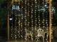 Cascata Luminose per Finestra Balcone 9 x 3m 900er LED String Impermeabile 8 modalità, Fun...