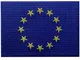 Bandiera dell'Unione Europea UE dell'Europa Emblema Internazionale Termoadesiva Cucibile R...