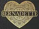 Bernadette: Bernadette Planner, Calendar, Notebook ,Journal, Gold Heart Design With The Na...