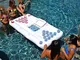 Yiran Summer Beer Pong Tavolino gonfiabile in PVC per feste e barche galleggianti con refr...