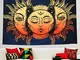 Dremisland arazzo Luna e Sole Psychedelic Wall Hanging arazzi Indiano Hippy Mandala Boemia...