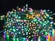 Avoalre Catena Luminosa 300 LEDs 40M Luci Natale con Batteria 8 Modalità 4 Colori Stringa...