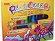 Playcolor 2041 – Astuccio da 24 colori a tempera solidi,: