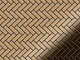 Mosaico metallo solido Titanio specchiato Amber rame spesso 1,6 mm ALLOY Herringbone-Ti-AM