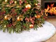 Aytai Finta Pelliccia Albero di Natale Gonna 120 cm soffice Neve Bianco Natale Decorazioni...