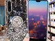 Custodia Compatibile con Huawei P30 Pro Trasparente Paillettes Glitter Bling Supporto Anel...