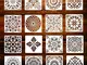 KANOSON Mandala Stencil Templates, 16 Pezzi Riutilizzabili Mandala Templates per Parete/Mo...
