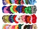 BUYGOO Scrunchies Capelli Scrunchies Velluto Elastici Capelli 36 Colori, Capelli Fasce Ela...