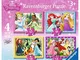 Ravensburger - Puzzle Princesse Disney, Collezione 4 in a Box, 4 puzzle da 12-16-20-24 Pez...