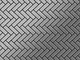 Mosaico metallo solido Acciaio inossidabile spazzolato grigio spesso 1,6 mm ALLOY Herringb...