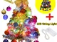 Legendog Mini Albero di Natale, 60 Centimetri Albero di Natale Piccolo con Luci Chiaro, Al...