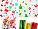 Gudotra 200pz Babbo Natale Sacchetti Trasparenti Caramelle Natale Bustine Regalo Plastica...