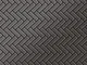 Mosaico metallo solido Titanio spazzolato Smoke grigio scuro spesso 1,6 mm ALLOY Herringbo...