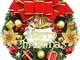 Tonsooze Ghirlanda Natalizia 30cmChristmas Wreath con Campane Ghirlanda Artificiale Ghirla...