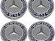 COMPATIBILE 4 Tappi COPRIMOZZO Mercedes Benz Cerchi in Lega 75MM Classe A B C E CLA CLK