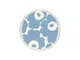 Piatto per dolcetti Unikko - / Ø 13,5 cm di  - Blu - Ceramica