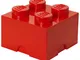 Scatola Lego® Brick - / 4 bottoncini di ROOM COPENHAGEN - Rosso - Materiale plastico