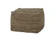 Pouf Nao - / Juta - 40 x 40 x H 35 cm di  - Beige - Fibre