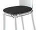 Sedia imbottita Vanity Chair - Struttura trasparente di  - Nero/Trasparente - Materiale pl...