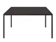 Tavolo rettangolare Passe-partout Outdoor - / 180 x 90 cm di  - Nero - Metallo