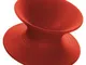 Rocking chair Spun di  - Rosso - Materiale plastico