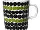 Tazza Oiva Siirtolapuutarha - / 25 cl di  - Bianco/Verde/Nero - Ceramica