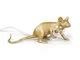 Lampada da tavolo Mouse Lie Down #3 - / Topo sdraiato di  - Oro - Materiale plastico